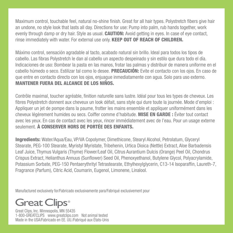 GREAT CLIPS LATITUDE Molding Paste | Hair Gel for Men | High Hold + Low Shine | 3.4oz - Image 4
