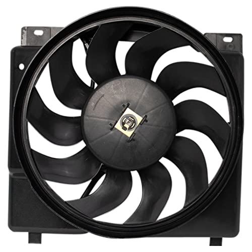 TRQ Radiator Cooling Fan Assembly Compatible with 1997-2001 Jeep Cherokee CH3115106 - Image 1