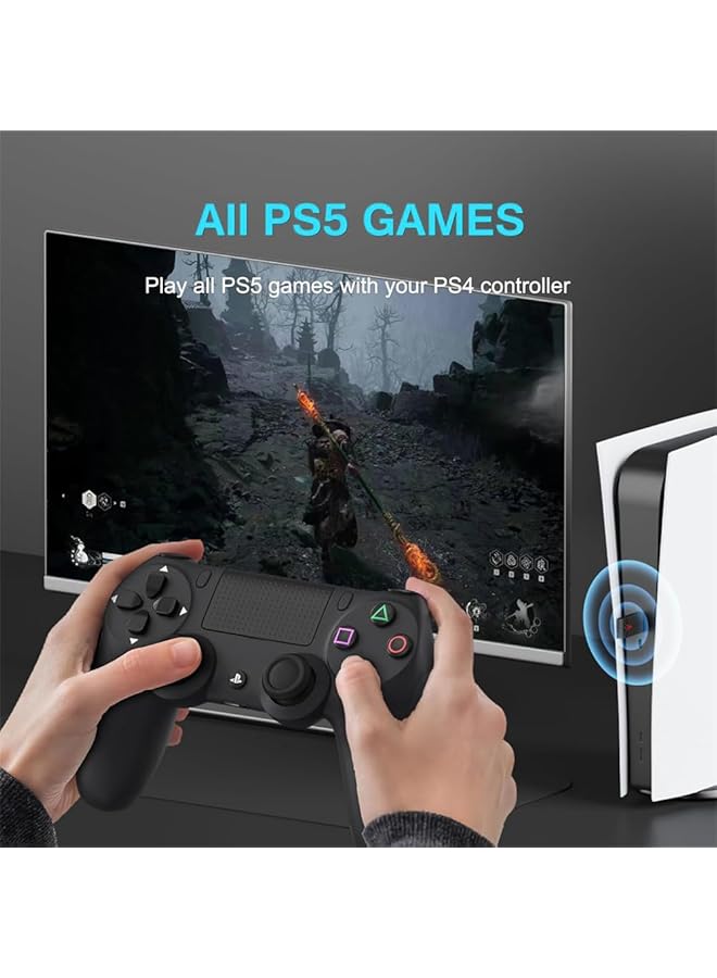 YARDHOBI Controller Adapter For Ps5 Ps4 Controller Playing On All Ps5 Games Usb Wireless Dongle Adapter Compatible With Ps5/Pc Windows Support Turbo/Macro/One Key Combo Function - Image 2
