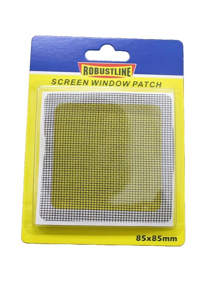 ROBUSTLINE Window Screen Repair Patch Kit – Self-Adhesive Mesh Patches for Quick Fixing of Tears & Holes – Durable Screen Tape for Windows, Doors, and Patio Screens (Single Patch)  - Image 1
