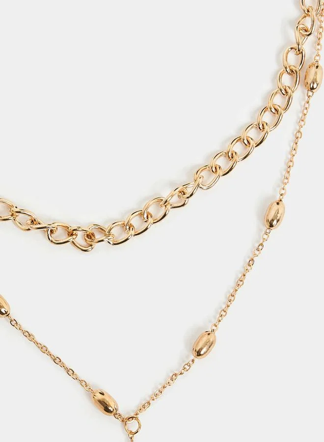 Styli Layered Lariat Necklace