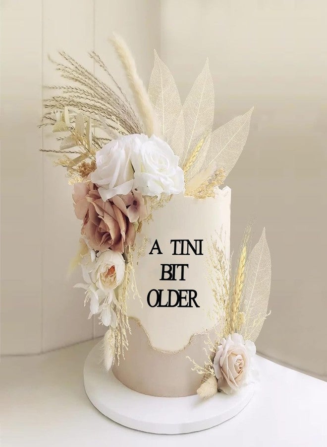 ALNGFUIK A Tini Bit Older Cake Topper, Espresso Martini Birthday Cake Toppers Glitter Black Acrylic Happy Birthday Charm Decorations for Martini Themed Party, Bachelorette Tiny Bar Party Decor - Image 2