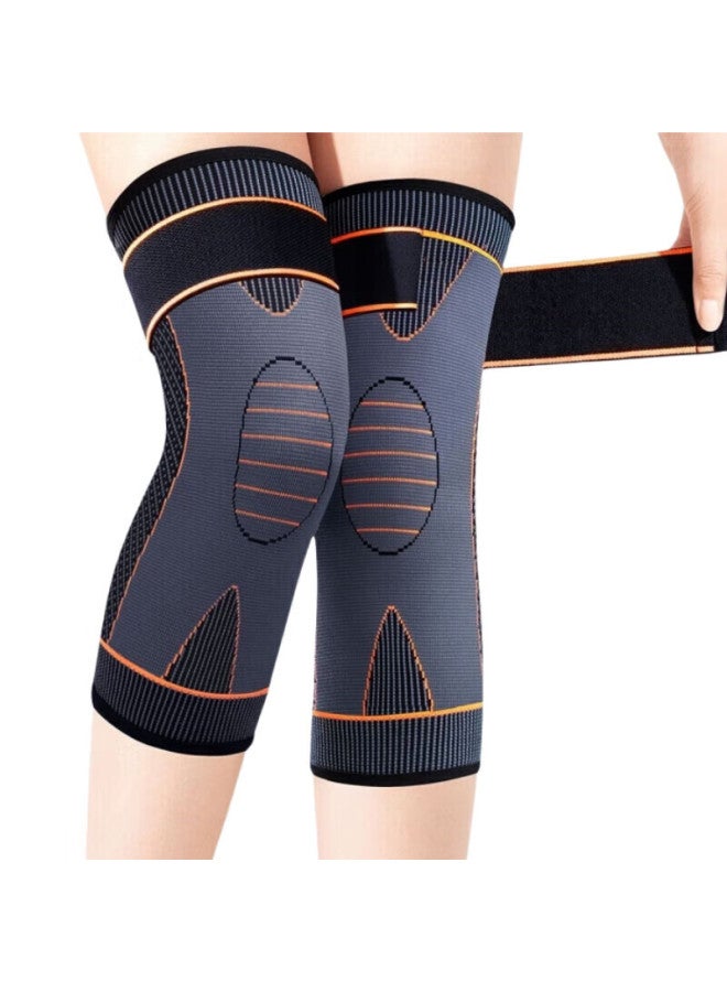 Lac Mugwort Self-heating Knee Brace Warmth For Old Cold Legs Arthritis Meniscus Injury Uni Winter Protective Short XL