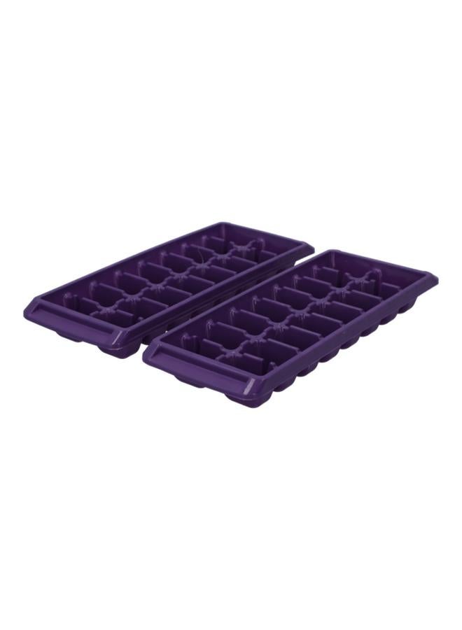 Chef Craft 2-Piece Heavy Duty Stack and Nest Ice Cube Tray Set Assorted Color 21846 - Image 2