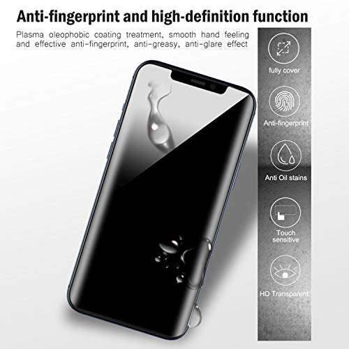 QHOHQ [2 Pack] Privacy Screen Protector for iPhone 12 Pro Max 6.7 Inch, Anti-Spy Tempered Glass Film, 9H Hardness, 2.5D Edge, Scratch Resistant, Easy Install - Case Friendly - Image 4