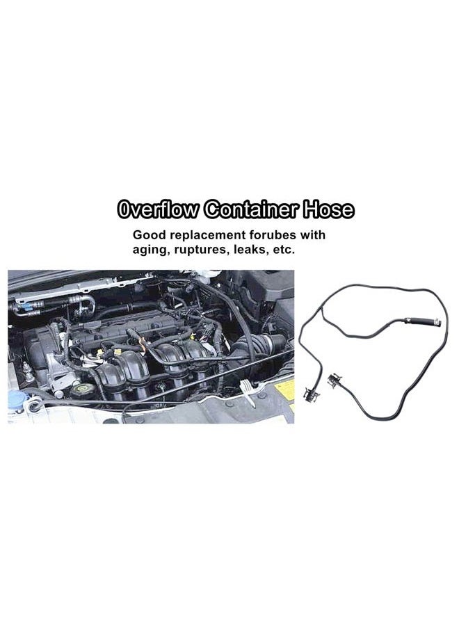 LDCRE Radiator Coolant Reservoir Hose Fits for Ford Focus 2.0L L4 2012 2013 2014 2015 2016 2017 2018 Engine Coolant Overflow Hose, Hose Overflow Container Replace Number BV618K012KF CV6Z-8K012-K - Image 3