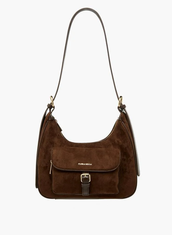 Flora Bella By Shoexpress Solid Shoulder Bag with Adjustable Strap