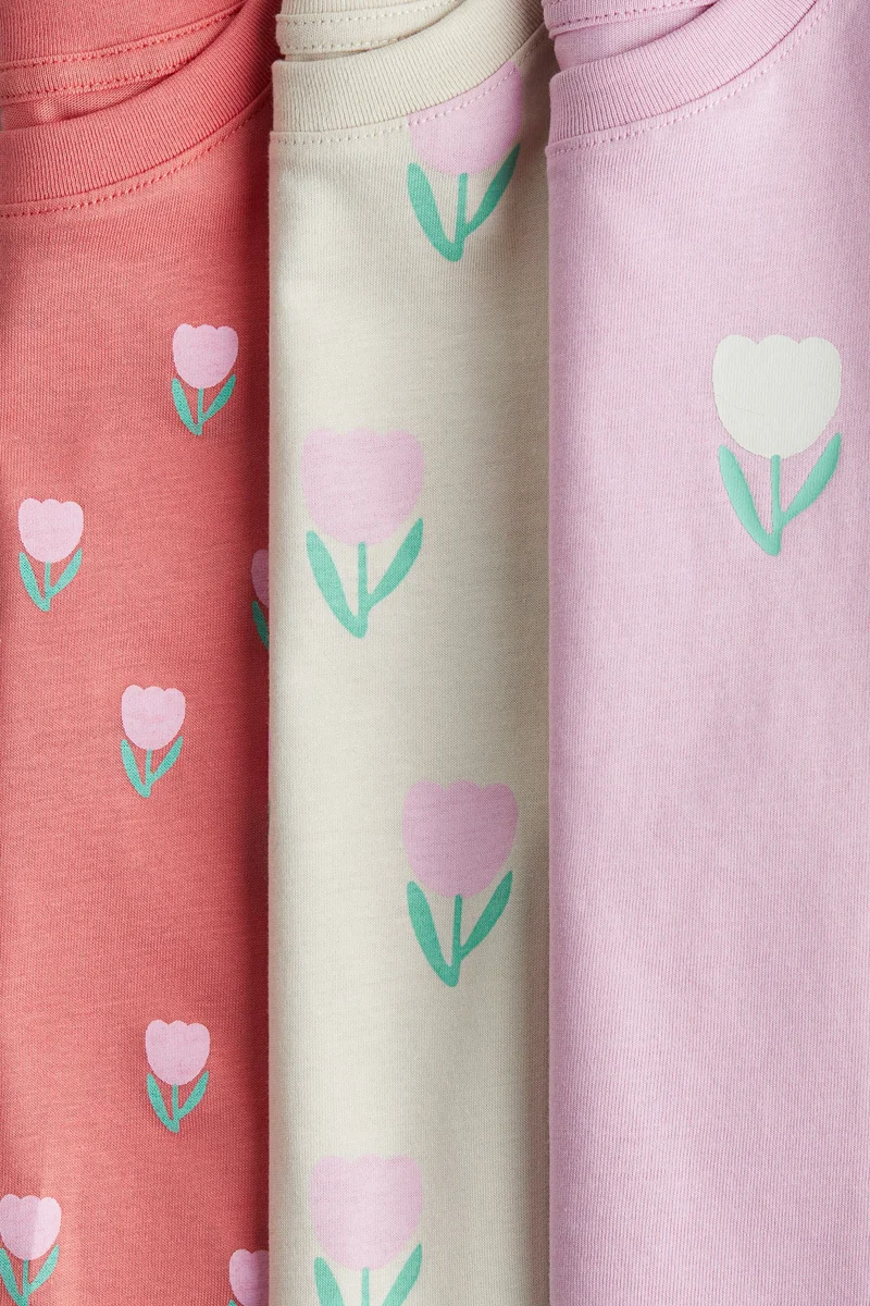 اتش اند ام 3-pack printed jersey tops