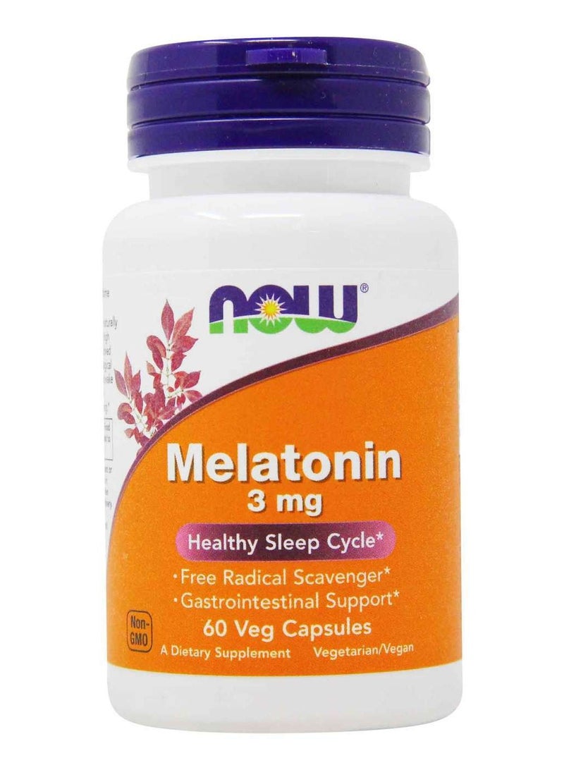 now Melatonin 3Mg - 60Veg Caps