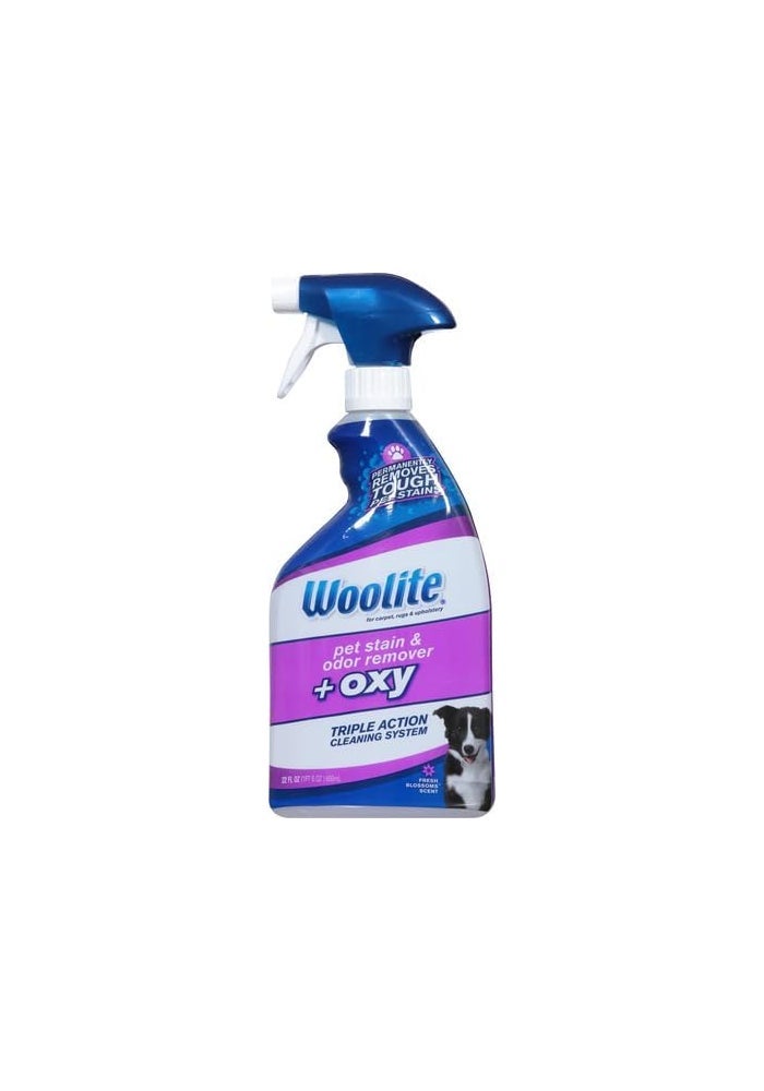 Woolite Pet Stain & Odor Remover + Oxygen Trigger, 22 oz - Triple Action Cleaning System - Image 2
