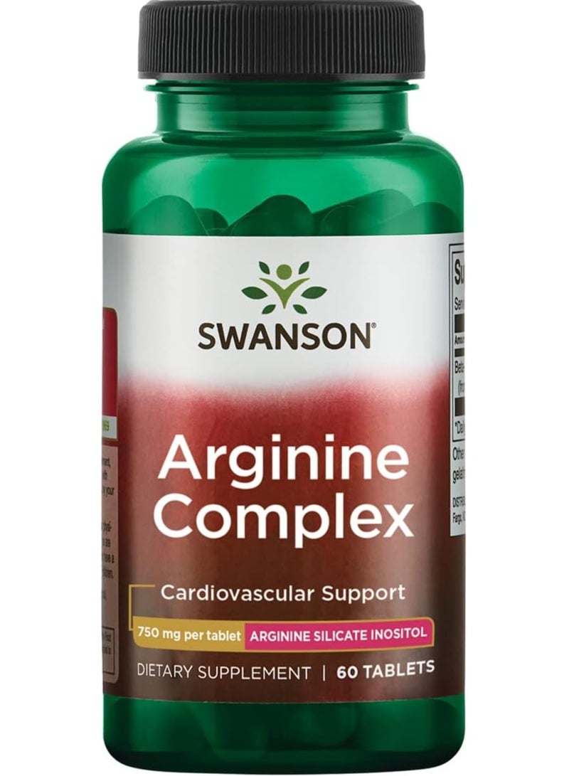 سوانسون مركب أرجينين 750 مجم 60 قرص - Image 1