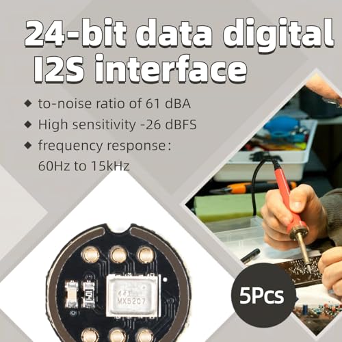 EC Buying 5Pcs INMP441 Omnidirectional Microphone Module MEMS I2S Interface Supports ESP32 High Precision Low Power Digital Output - Image 2