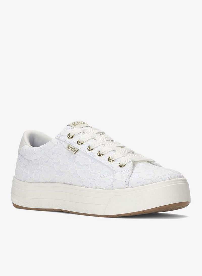 Keds Women's Park Lace Up Casual Sneaker White - Image 3