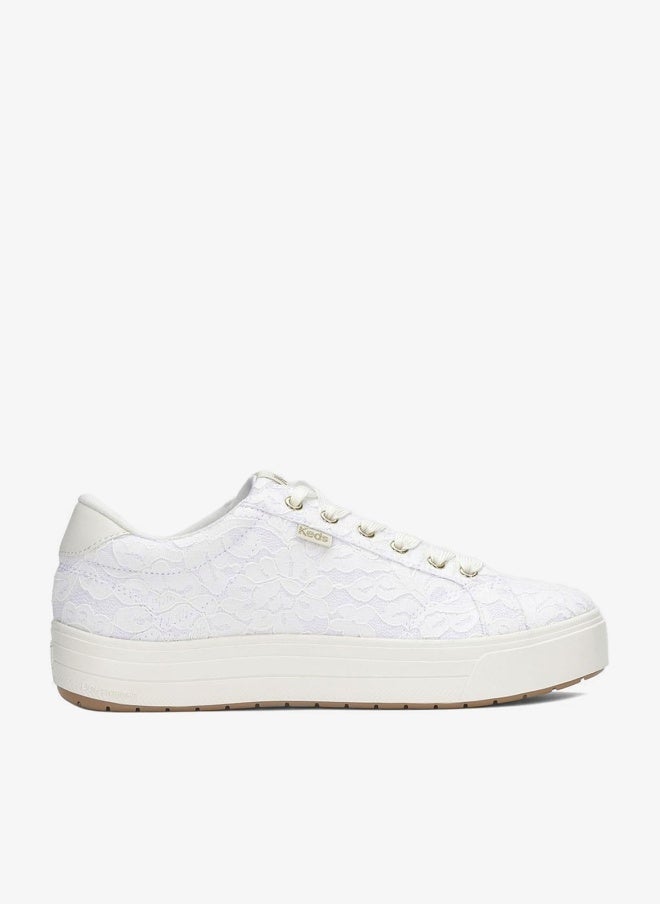 Keds Women's Park Lace Up Casual Sneaker White - Image 1