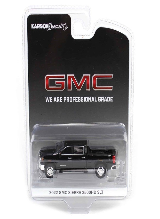 Truck شاحنة 1/64 2022 جي إم سي سييرا 2500HD SLT إيبوني ميتاليك دايكاست حصرية 51561-A - Image 5