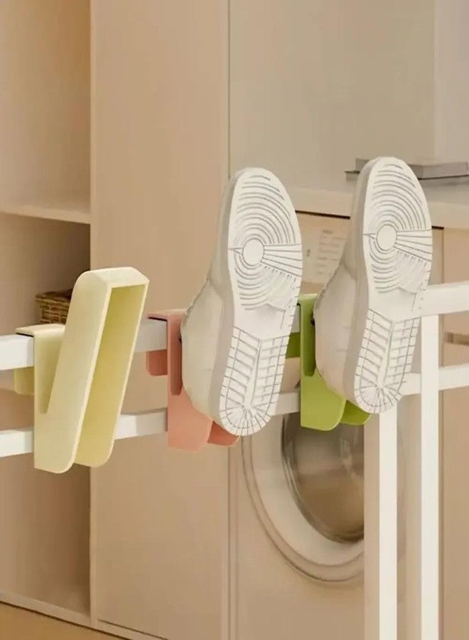 VIVITO Shoe Drying Rack–Non-Slip Hanging Organizer Hooks for All Shoes | Windproof, Waterproof Shoe Hanger for Balcony, Bathroom & Indoor Use | Ideal for Slippers, Heels, Sandals, Boots | (2 Piece) - Image 1