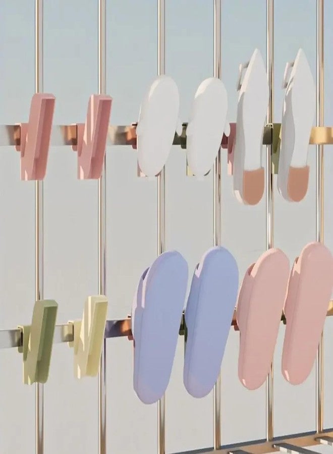 VIVITO Shoe Drying Rack–Non-Slip Hanging Organizer Hooks for All Shoes | Windproof, Waterproof Shoe Hanger for Balcony, Bathroom & Indoor Use | Ideal for Slippers, Heels, Sandals, Boots | (2 Piece) - Image 5