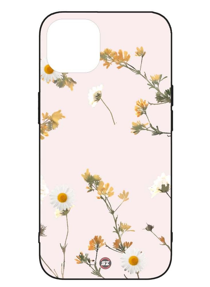 Service Zone Protective Printed Mobile Cover Self Floral Design For Apple iPhone 13 - Image 1