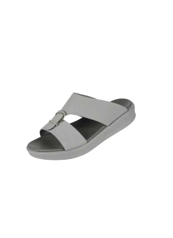 بارجيل أونو 008-3705 Barjeel Uno Mens Arabic Sandals 6878-M122 Grey