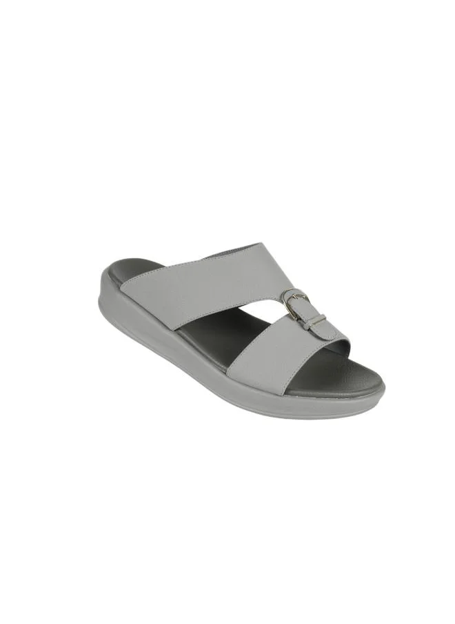 بارجيل أونو 008-3705 Barjeel Uno Mens Arabic Sandals 6878-M122 Grey