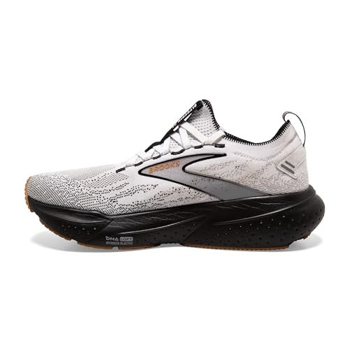 Brooks Men’s Glycerin Stealthfit 21 Neutral Running Shoe - White/Grey/Black - 12.5 Medium - Image 5