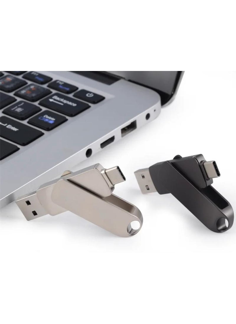 Beauenty 2TB USB Flash Drive Type C Interface High Speed USB Flash Drive Dual Drive 2 in 1 Thumb Drive with Keyhole and Keychain OTG for Smartphones, Computers, Tablets, PC and Cars  - Image 2