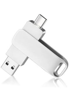 2TB USB Flash Drive Type C Interface High Speed USB Flash Drive Dual Drive 2 in 1 Thumb Drive with Keyhole and Keychain OTG for Smartphones, Computers, Tablets, PC and Cars