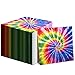 Wehhbtye 100PCS Tie Dye NapkinsRainbow Beverage Paper Dinner NapkinHippie Two Groovy Cocktail Napkins for Dinner Luncheon Birthday Party Decor Supplies - Image 1
