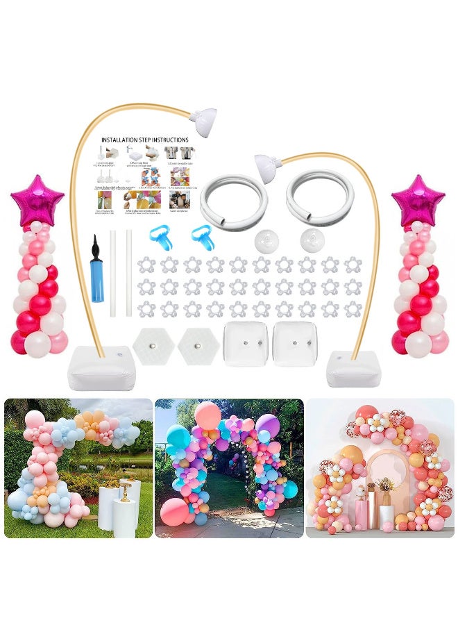 Bincoo Balloon Arch Kit Adjustable Balloon Arch Stand with Water Fillable Bases Ballon Arch Holder Kit for Wedding Birthday Party Decorations - Image 1