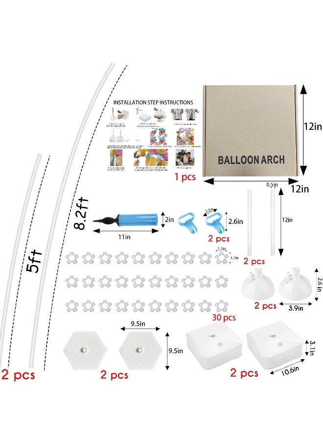 Bincoo Balloon Arch Kit Adjustable Balloon Arch Stand with Water Fillable Bases Ballon Arch Holder Kit for Wedding Birthday Party Decorations - Image 2