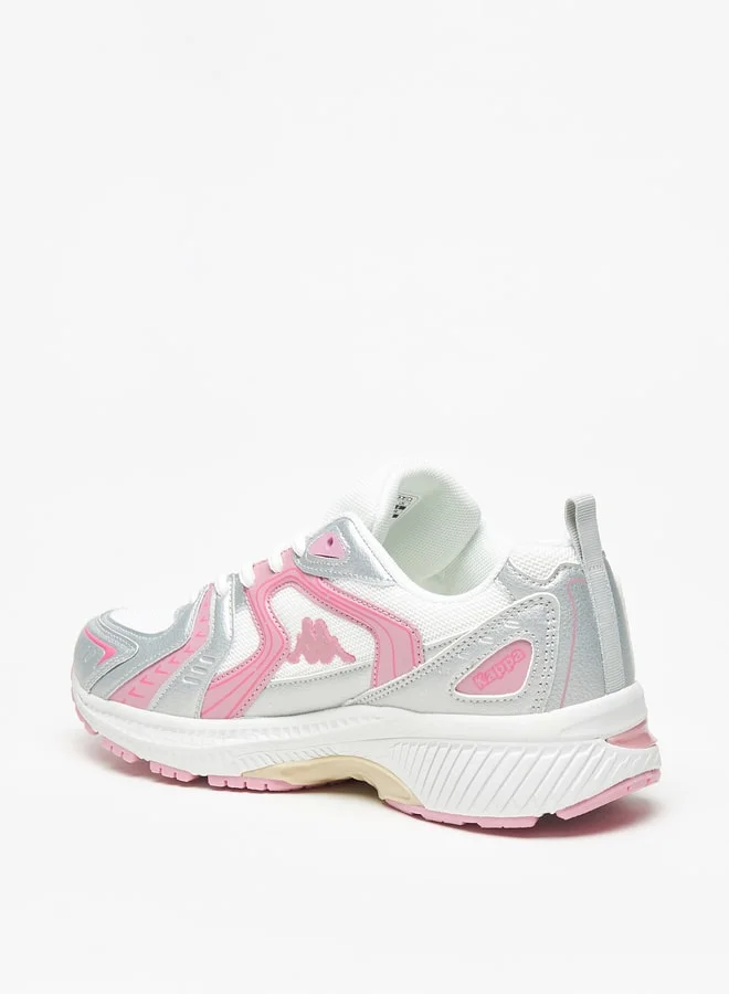 Kappa Women's Textured Sports Shoes with Lace-Up Closure