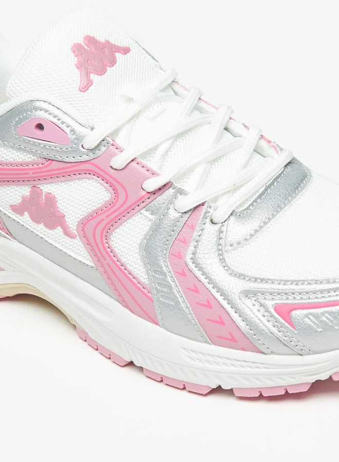 Kappa Women's Textured Sports Shoes with Lace-Up Closure
