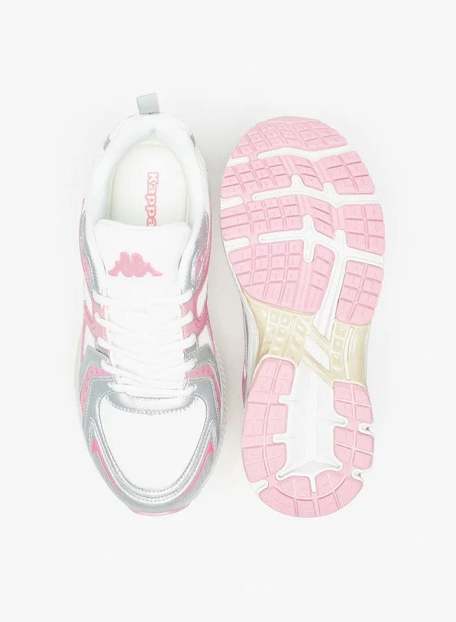 Kappa Women's Textured Sports Shoes with Lace-Up Closure