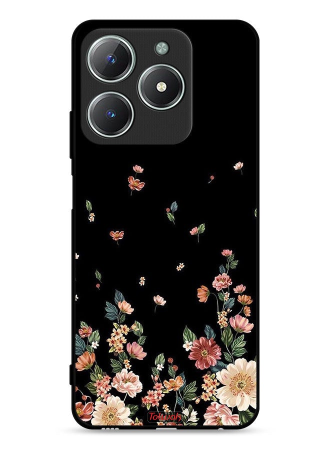 Tolwak Realme C61 4G Protective Case Cover Small Flowers In Bottom - Image 1