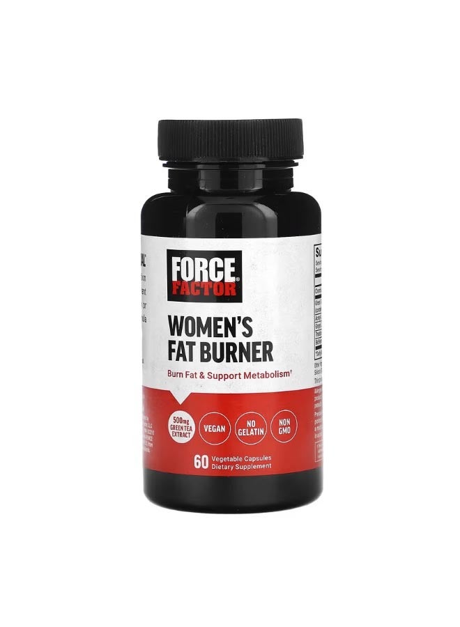 Force Factor Womens Fat Burner 60 Vegetable Capsules - Image 1