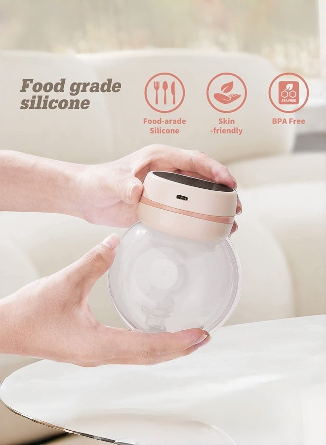 Bolivia's Portable Hands Free Ergonomic Electric Breast Pump With LCD Display BPA Free 3 Modes 9 Levels With 10 Pcs Breastmilk Storage Bags - Image 4