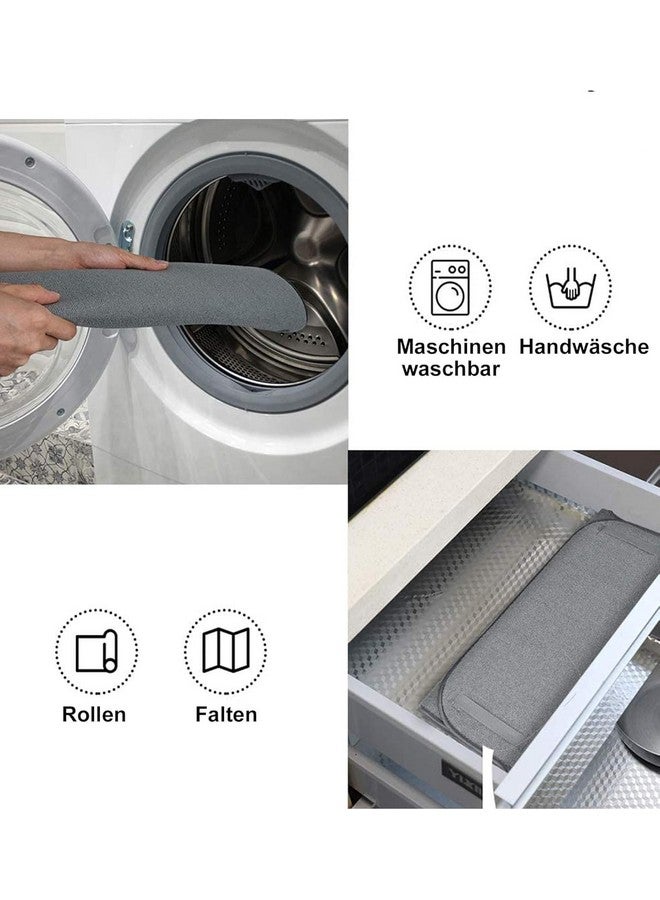 Home-Cloud HomeCloud Dish Drying Rack/ Plate Rack with Microfiber Stretch Elastic Band Dish Mat - Thickened PP Material, Space-Saving and Lightweight Design for Effortless Storage (Gray) - Image 2