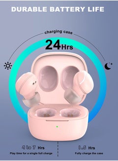 Mini Wireless Earbuds Noise Canceling, Big Bass, （Pink） - pzsku/ZEF1285606D60032BA6EEZ/45/_/1713235670/6fb26425-d28e-4558-a559-5fea0d207c39