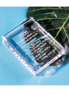 RARELY Gift for Mum Birthday Engraved Crystal Blocks Mum I Love You Present for Mother's Day Birthday from Son and Daughter (with Heart Pattern)  - Image 5