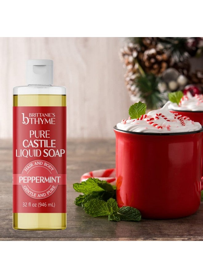 بريتانيز تايم عبوة إعادة تعبئة صابون بريتاني السائل برائحة الزعتر النقي من قشتالة | للشعر والجسم، لطيف ونقي، مصنوع من زيوت طبيعية فاخرة، نباتي وخالي من الغلوتين وغير معدل وراثيًا (بنكهة النعناع، 32 أونصة (عبوة من قطعة واحدة)) - Image 5
