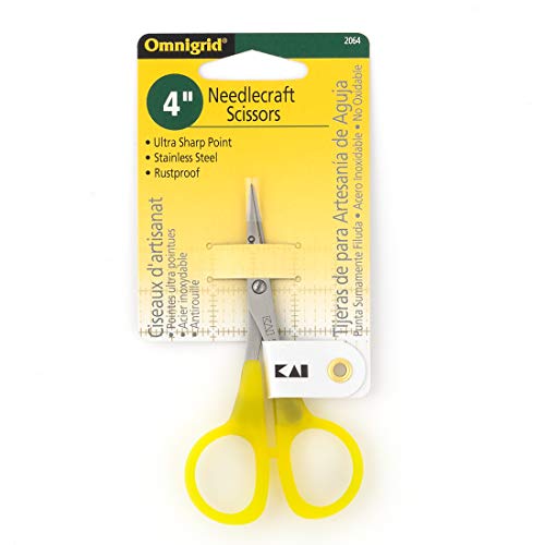 Omnigrid 4-Inch Needlecraft Scissors, Ultra Sharp Point, Stainless Steel, 1 Count - Image 2