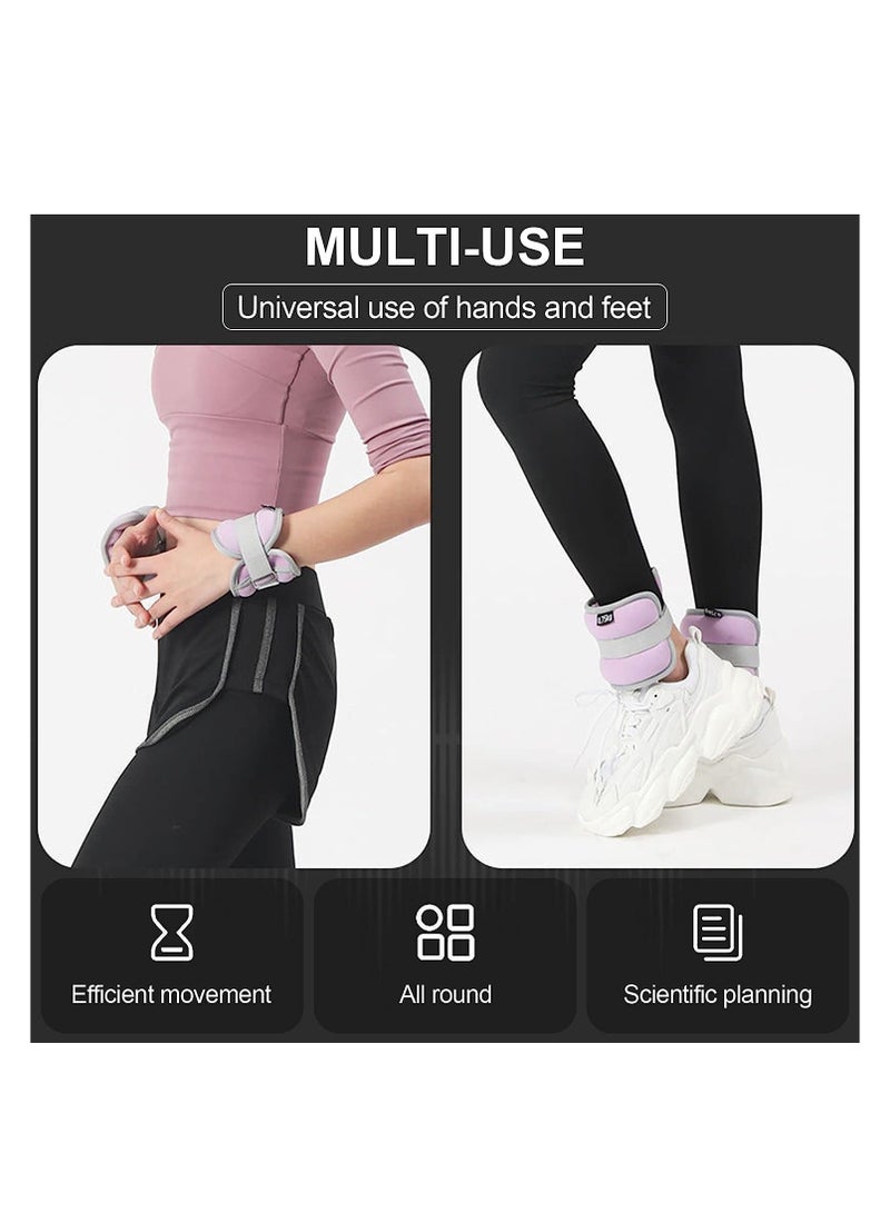 KASTWAVE Ankle Weights Set, Weighted Sandbag 2 Pcs Weighted Sandbag Wrist Weights Leg Weights, Adjustable Leg Weights for Fitness Jogging Walking Workout, for Man, Women - Image 5