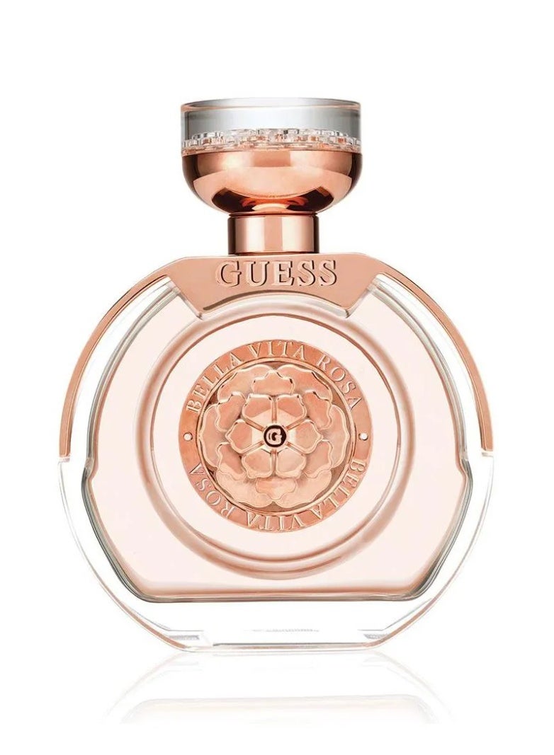 GUESS Bella Vita Rosa Gift Set for Woman EDT 100ml+15ml (Travel Spray)+Body Lotion 100ml+Branded Pouch - Image 4