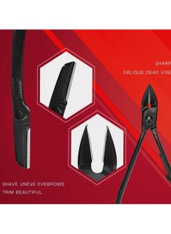 NQOOH Professional Stainless Steel Nail Clipper Set with Leather Case 18 Piece Personal Grooming Kit  - Image 4