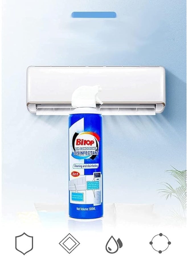 BITOP Air Conditioner Disinfectant Foam Spray 500ml - Pack of 2, AC Cleaning & Disinfecting, Sterilizing Deodorant for Household Use - Image 2