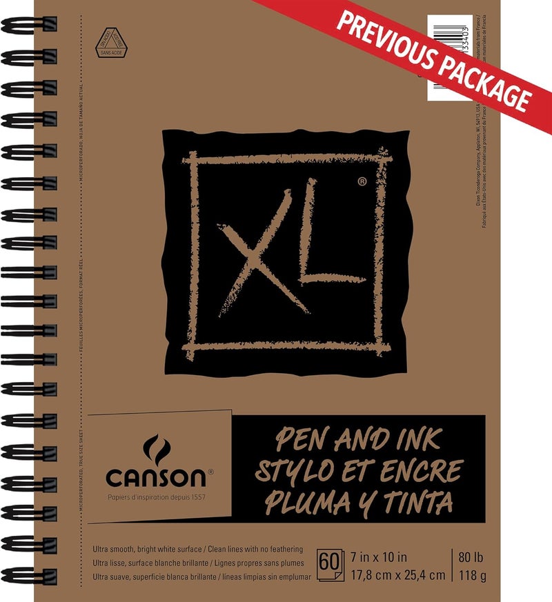 Canson XL Series Pen  Ink white 7x10 - Image 2