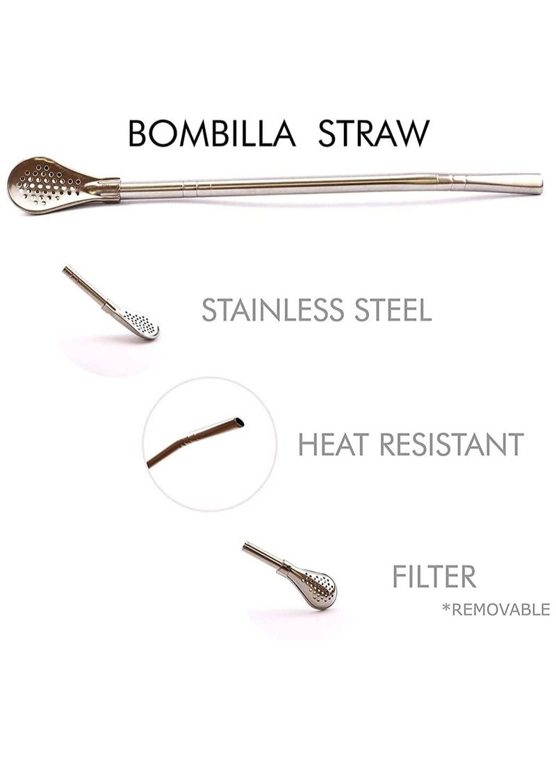 Captaintech Reusable Silicone Cups, Silicone Mate Gourd Cup Mug Gourd Set With Stainless Steel Straw Filter To Drink Tea And Yerba Mate Drinking, BPA Free, Easy To Clean, 180 Ml (Black) - Image 4