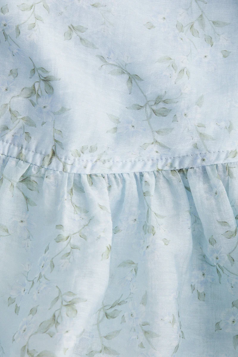 اتش اند ام Tie-detail peplum blouse