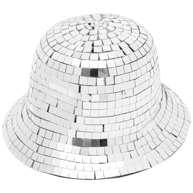 2pcs Hat Sparkly Cowgirl Hat Disco Hat Fashionable Disco Bucket Cap - Image 2