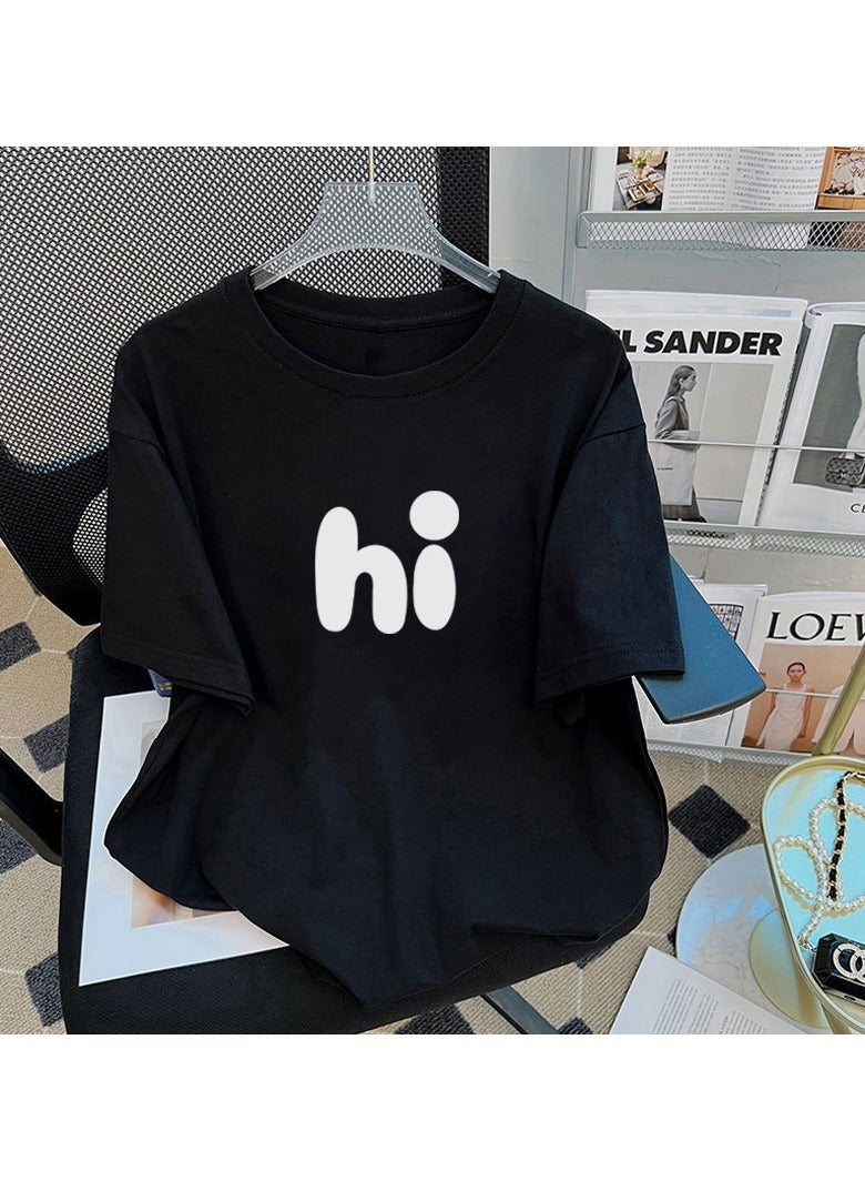 عام المرأة عارضة قصيرة الأكمام تي شيرت مجموعة 2 قطعة - Image 2